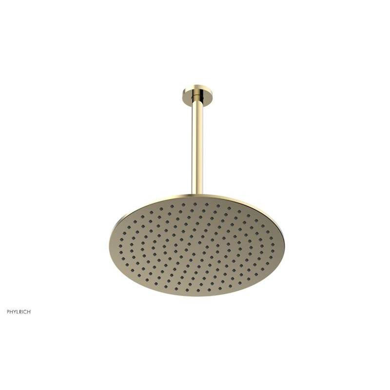 Phylrich - 12 IN ROUND CEILING - Polished Brass Uncoated