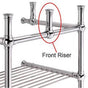 Palmer Industries - Front Riser 1.5'' in Satin Nickel Un-Lacquered - Satin Nickel Un-Lacquered