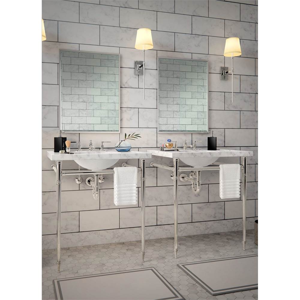 Palmer Industries - Leg Sys 2 Leg 1.5'' Essex in Satin Nickel Un-Lacquered - Satin Nickel Un-Lacquered