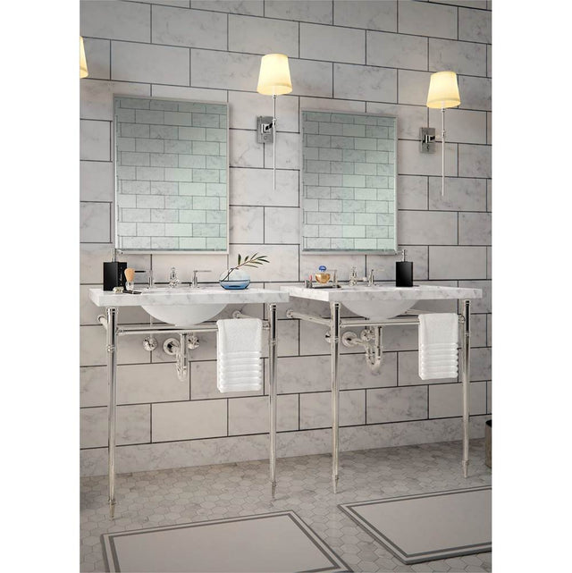 Palmer Industries - Leg Sys 2 Leg 1.5'' Essex in Satin Nickel Un-Lacquered - Satin Nickel Un-Lacquered