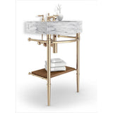 Leg Sys 2 Leg 1.5'' Jamestown in Aged Brass Lacquered