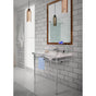 Palmer Industries - Leg Sys 2 Leg 1.5'' Modern in Satin Nickel Un-Lacquered - Satin Nickel Un-Lacquered