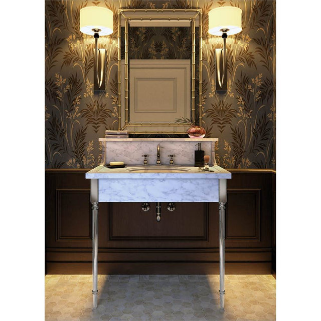 Palmer Industries - Leg Sys 2 Leg 1.5'' Providence in Satin Nickel Un-Lacquered - Satin Nickel Un-Lacquered