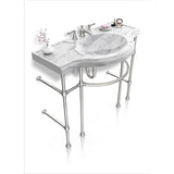 Leg Sys 4 Leg 1.0'' Renaissance in Aged Brass Lacquered
