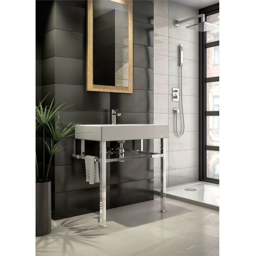 Palmer Industries - Leg Sys 2 Leg 1.5'' Square in Satin Nickel Un-Lacquered - Satin Nickel Un-Lacquered