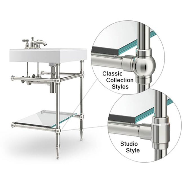 Palmer Industries - Shelf Support 1.5'' Rail in Satin Nickel Un-Lacquered - Satin Nickel Un-Lacquered