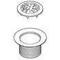 Pfister - Tub Overflow Drain Strainer in Polished Chrome - Polished Chrome
