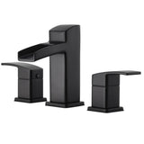 Pfister - Kenzo 2-Handle 8'' Widespread Bathroom Faucet in Matte Black - Matte Black