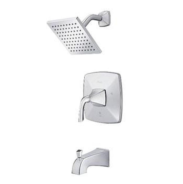 Pfister - Bronson 1-Handle Tub/Shower Trim in Polished Chrome - Polished Chrome