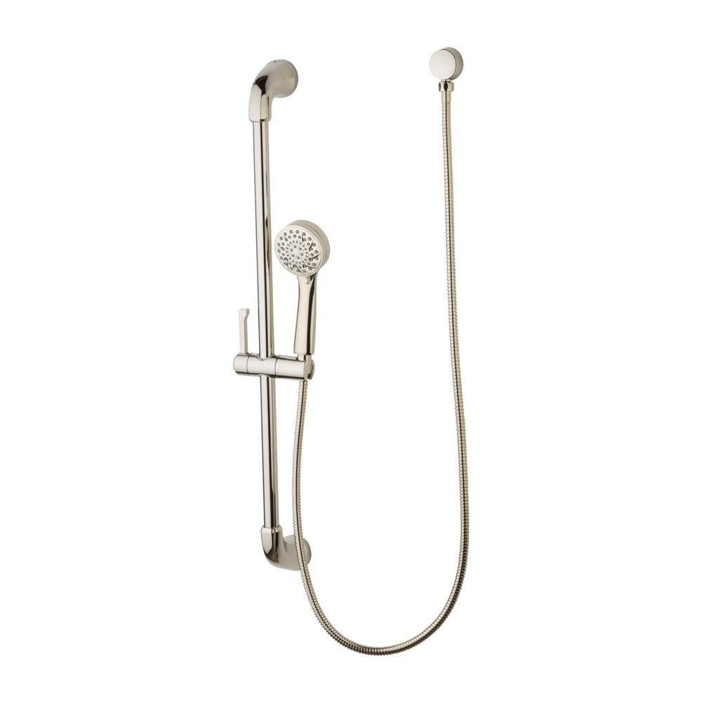 Pfister - Arterra Single Function Slide Bar and Handheld Shower in Polished Nickel - Polished Nickel
