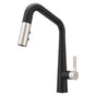Pfister - Asari 1-Handle Pull-Down Kitchen Faucet in Matte Black and Spot Defense Stainless Steel - Spot Defense Brushed Nickel