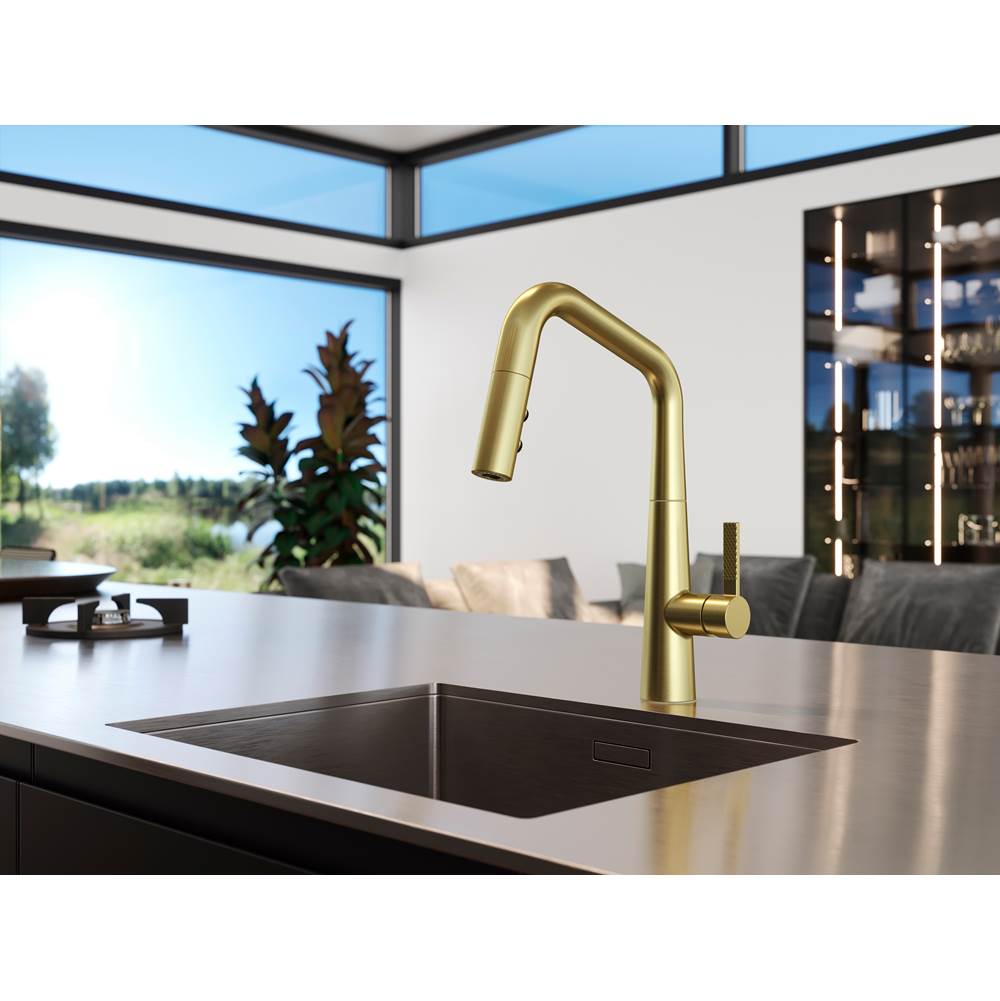 Asari 1-Handle Pull-Down Kitchen Faucet in Matte Black