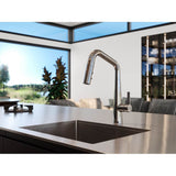 Asari 1-Handle Pull-Down Kitchen Faucet in Matte Black