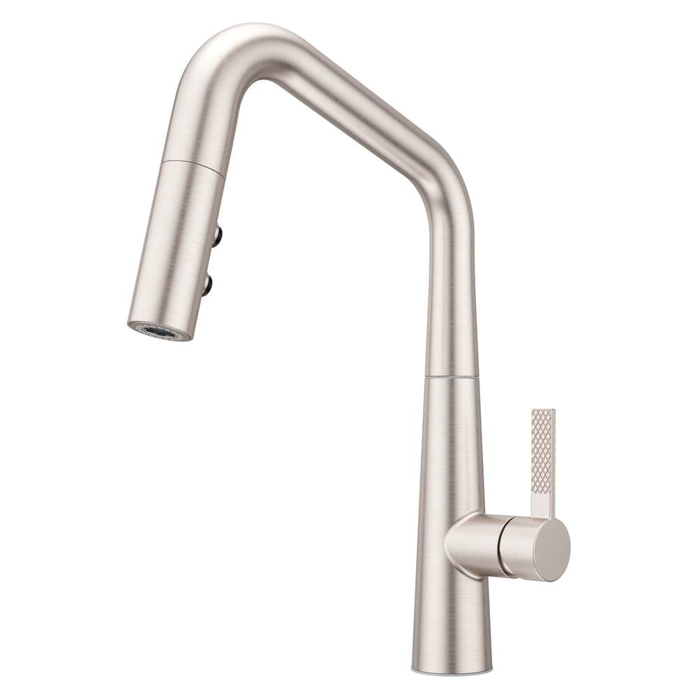 Pfister - Asari 1-Handle Pull-Down Kitchen Faucet in Spot Defense Stainless Steel - Spot Defense Brushed Nickel