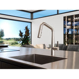 Asari 1-Handle Pull-Down Kitchen Faucet in Matte Black