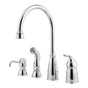 Pfister - Avalon 1-Handle Kitchen Faucet with Side Spray & Soap Dispenser in Polished Chrome - Polished Chrome