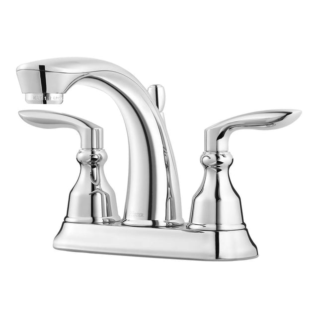 Pfister - Avalon 2-Handle 4'' Centerset Bathroom Faucet in Polished Chrome - Polished Chrome