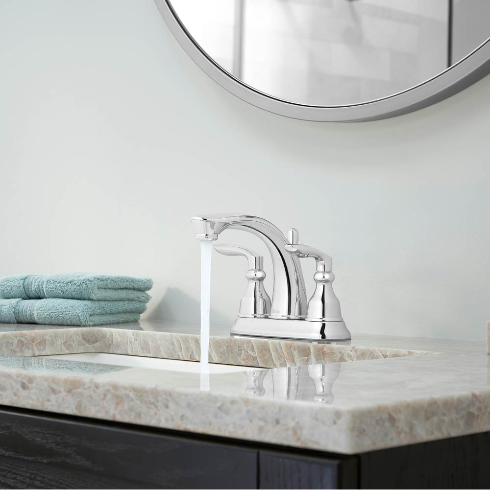 Avalon 2-Handle 4'' Centerset Bathroom Faucet in Polished Chrome