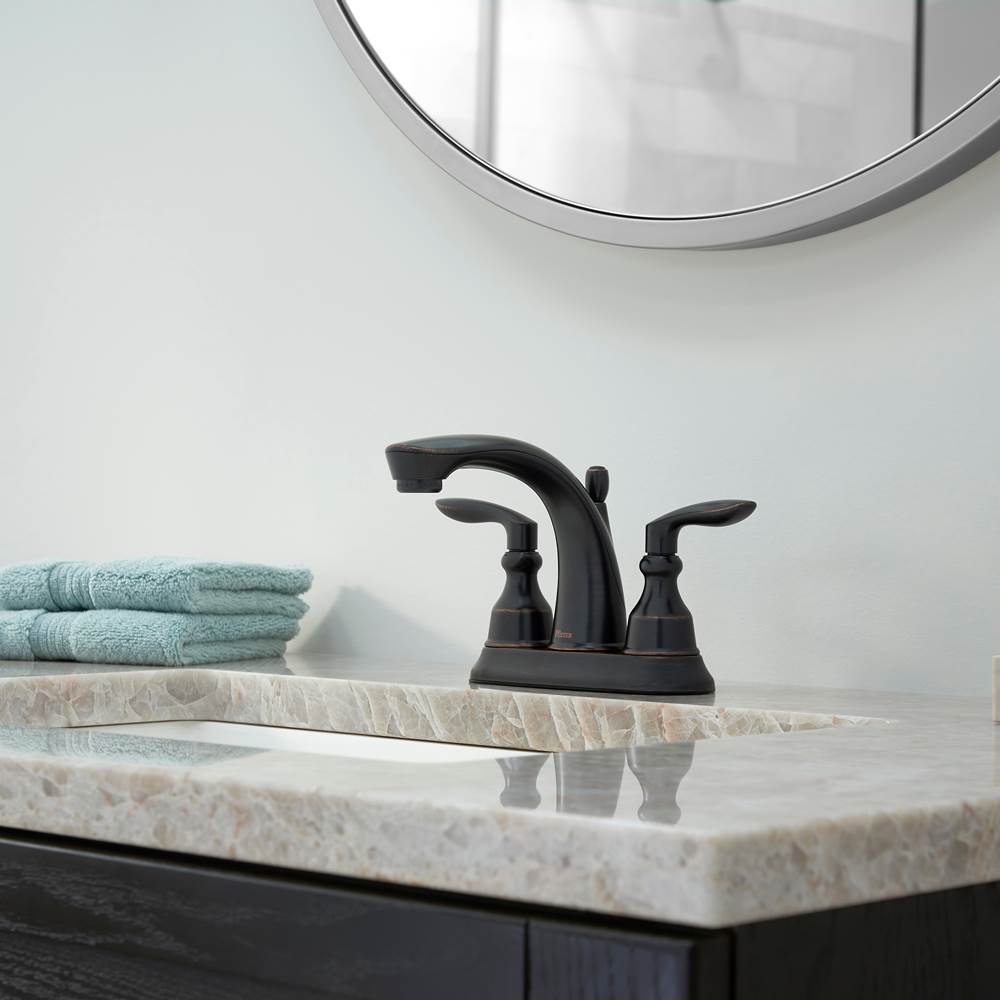 Avalon 2-Handle 4'' Centerset Bathroom Faucet in Polished Chrome