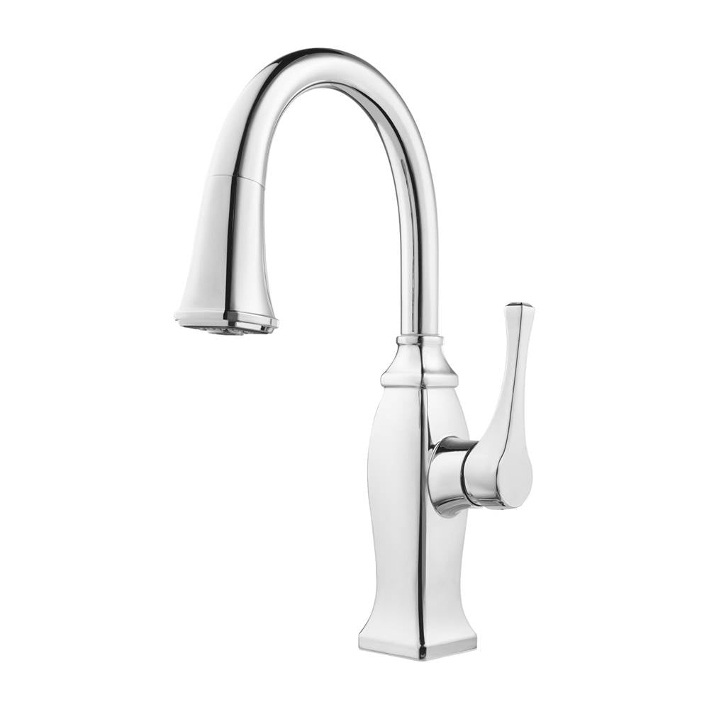 Pfister - Briarsfield Pull-Down Bar/Prep Faucet in Polished Chrome - Polished Chrome