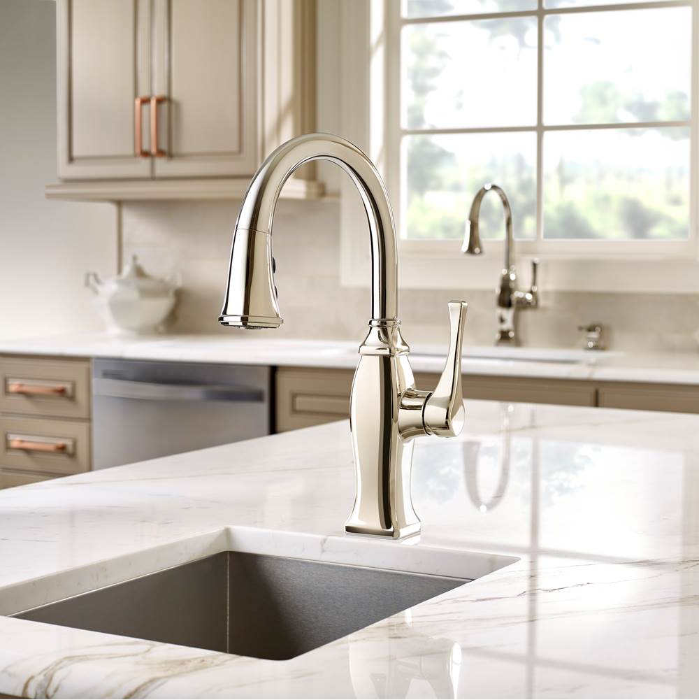 Briarsfield Pull-Down Bar/Prep Faucet in Polished Chrome