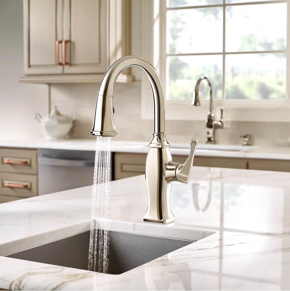 Briarsfield Pull-Down Bar/Prep Faucet in Polished Chrome