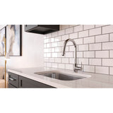 Brislin Pull-Down Kitchen Faucet in Matte Black