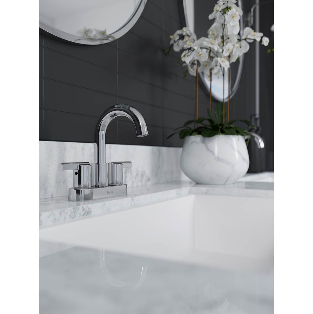 Brislin 2-Handle 4'' Centerset Bathroom Faucet in Matte Black