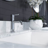 Brislin Single Control 4'' Centerset Bathroom Faucet in Matte Black