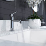 Brislin Single Control 4'' Centerset Bathroom Faucet in Matte Black