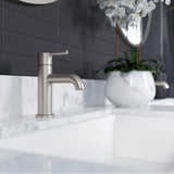 Brislin Single Control 4'' Centerset Bathroom Faucet in Matte Black