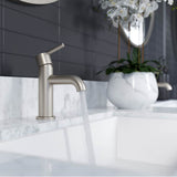 Brislin Single Control 4'' Centerset Bathroom Faucet in Matte Black