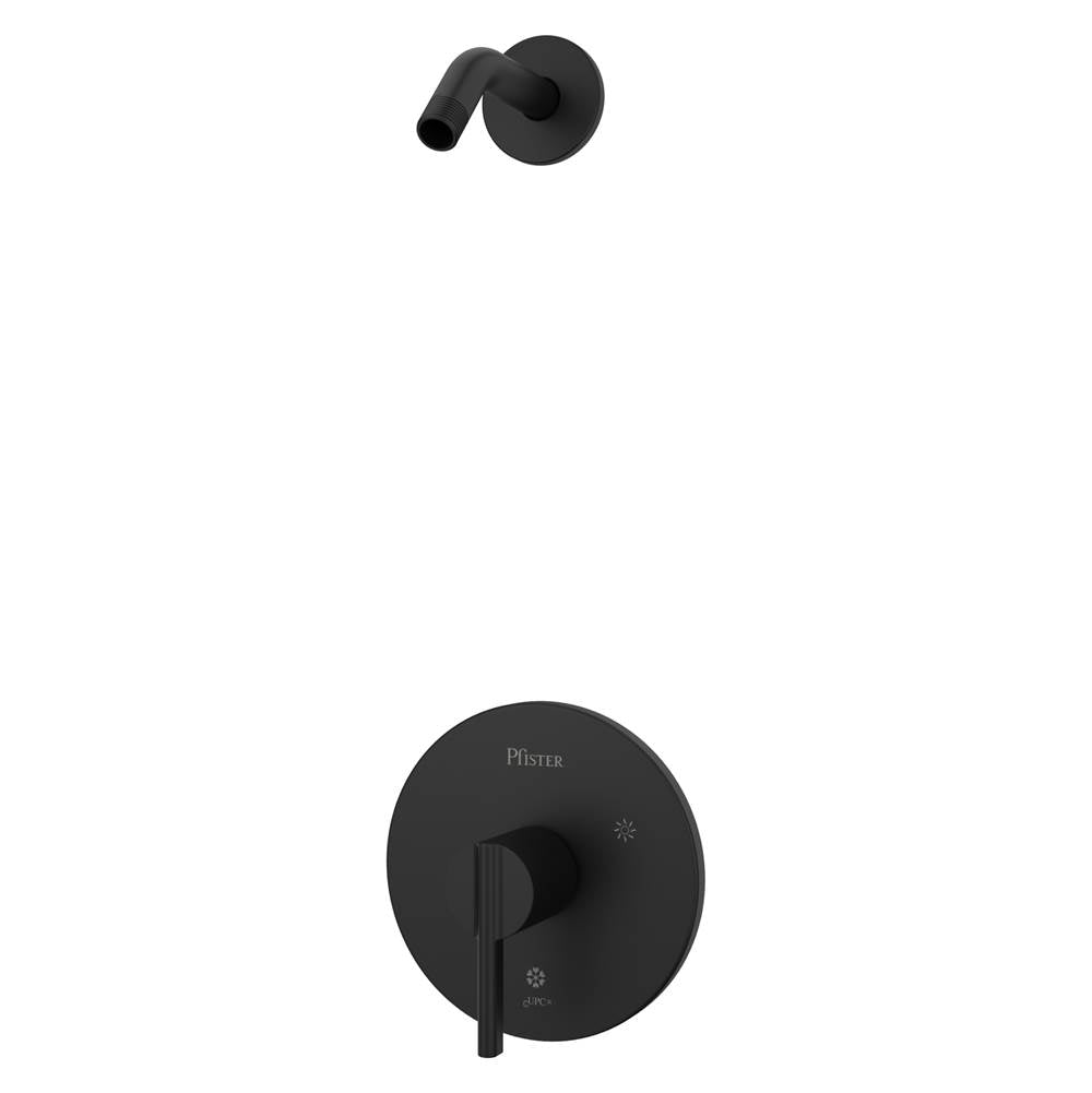 Pfister - Brislin Shower trim, Showerhead not Included in Matte Black - Matte Black