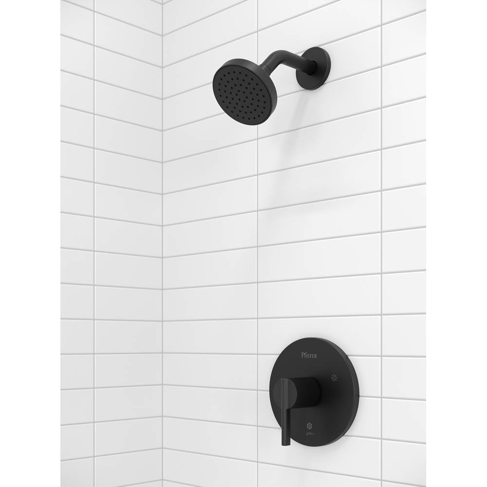 Brislin Shower trim, Showerhead not Included in Matte Black