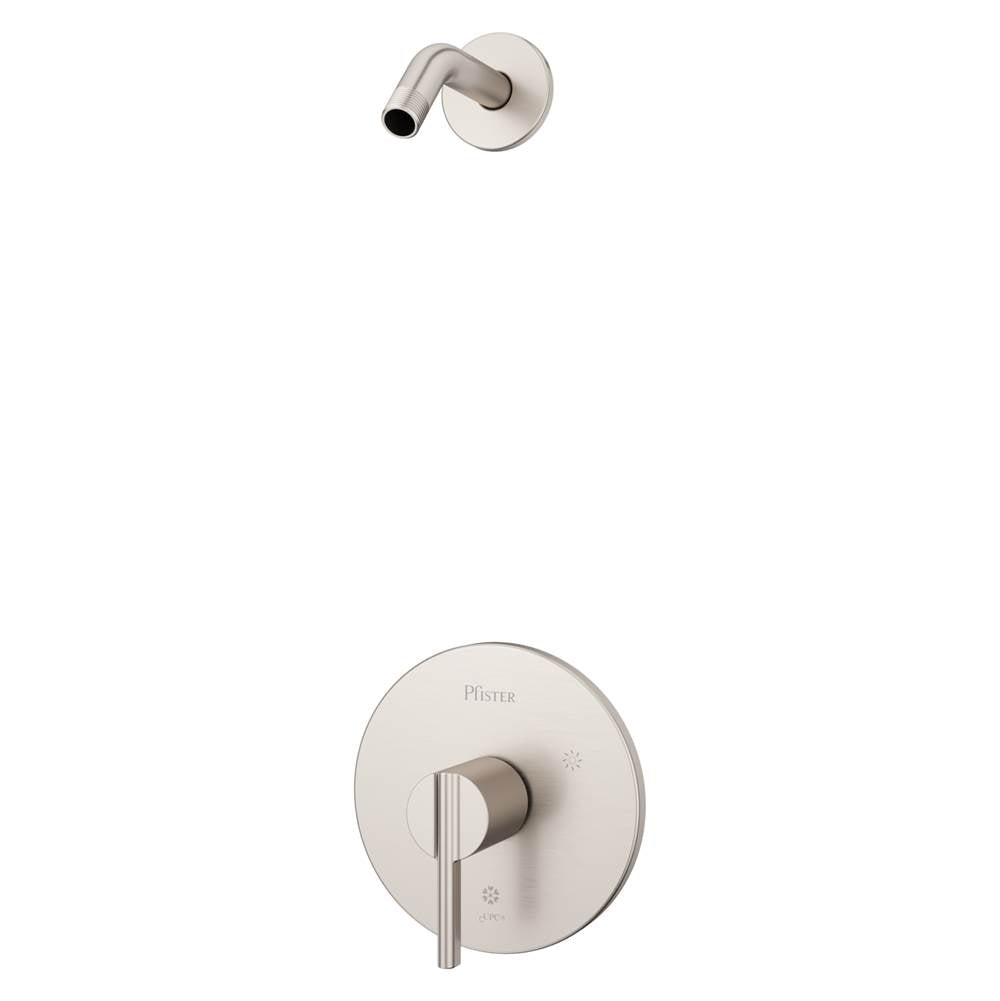 Pfister - Brislin Shower trim, Showerhead not Included in Brushed Nickel - Brushed Nickel