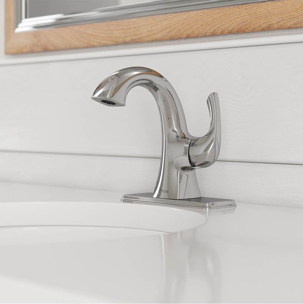 Bronson Single Control 4'' Centerset Bathroom Faucet in Polished Chrome