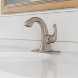 Bronson Single Control 4'' Centerset Bathroom Faucet in Polished Chrome