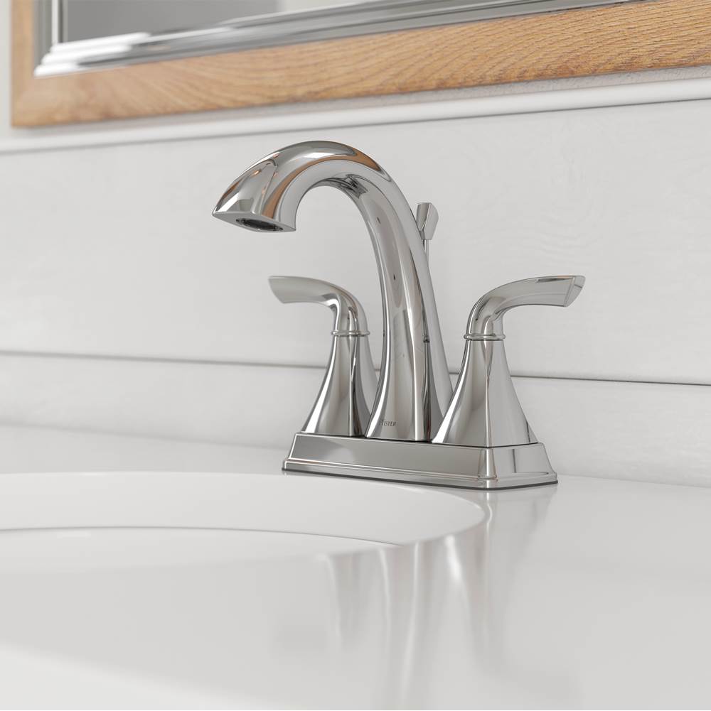 Bronson 2-Handle 4'' Centerset Bathroom Faucet in Polished Chrome