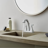 Bronson 2-Handle 4'' Centerset Bathroom Faucet in Polished Chrome