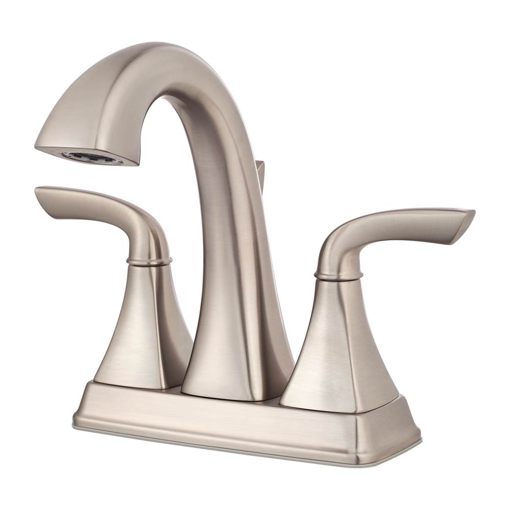 Pfister - Bronson 2-Handle 4'' Centerset Bathroom Faucet in Brushed Nickel - Brushed Nickel