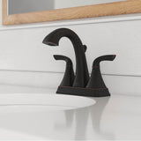 Bronson 2-Handle 4'' Centerset Bathroom Faucet in Polished Chrome