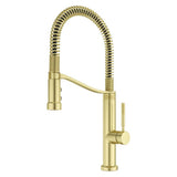 Pfister - Bruton Culinary 1-Handle Pull-Down Kitchen Faucet in Brushed Gold - Brushed Gold