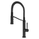 Pfister - Bruton Culinary 1-Handle Pull-Down Kitchen Faucet in Matte Black - Matte Black