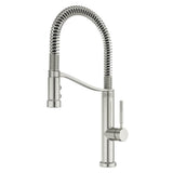 Pfister - Bruton Culinary 1-Handle Pull-Down Kitchen Faucet in Stainless Steel - Stainless Steel