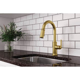 Colfax Pulldown Kitchen Faucet in Matte Black