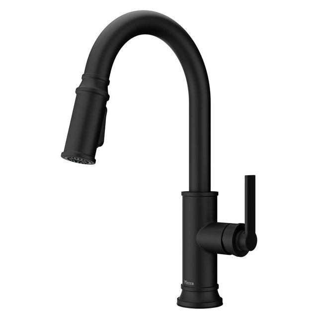 Pfister - Colfax Pulldown Kitchen Faucet in Matte Black - Matte Black