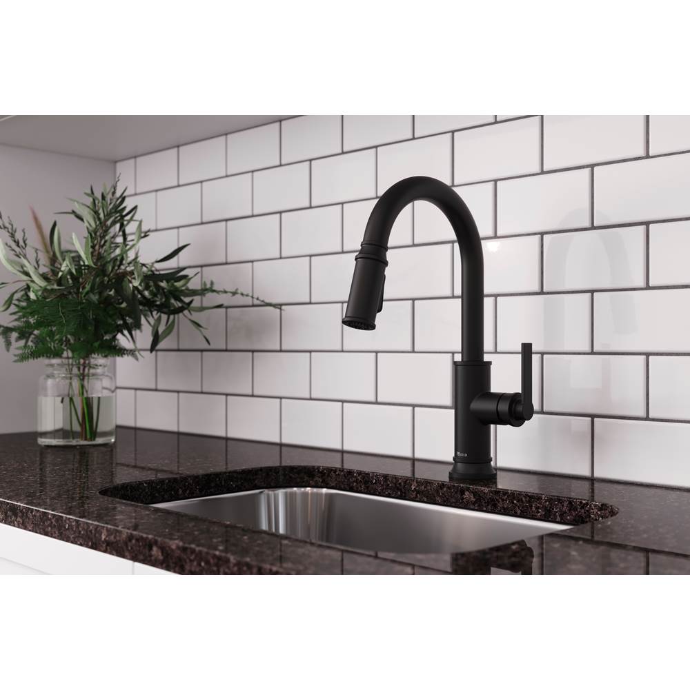 Colfax Pulldown Kitchen Faucet in Matte Black