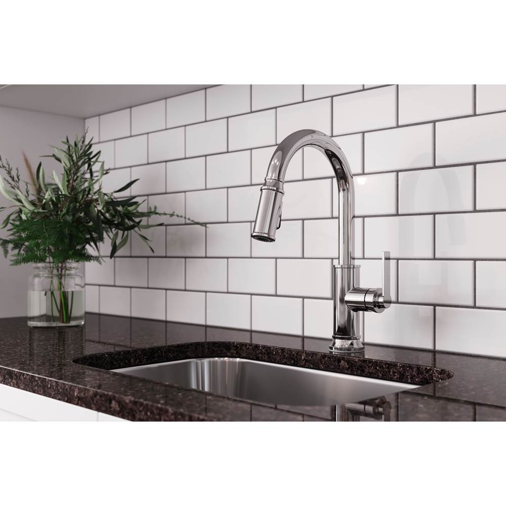 Colfax Pulldown Kitchen Faucet in Matte Black
