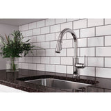 Colfax Pulldown Kitchen Faucet in Matte Black