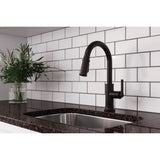 Colfax Pulldown Kitchen Faucet in Matte Black
